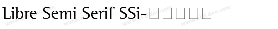 Libre Semi Serif SSi字体转换